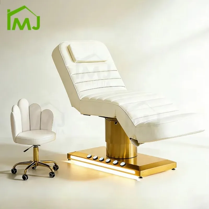 Juego de Muebles para Salón de Belleza, Cama de Belleza, Cama de Tatuajes, Cama Cosmética Facial de Lujo, Cama para Pestañas