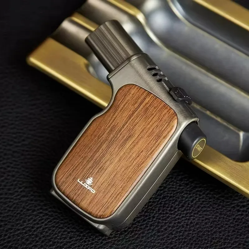 

Quad Jet Metal Stormproof Lighter 4-Blue-Torch Butane Gas BBQ Cigar Welding Outdoor Tactical EDC Survival Tool