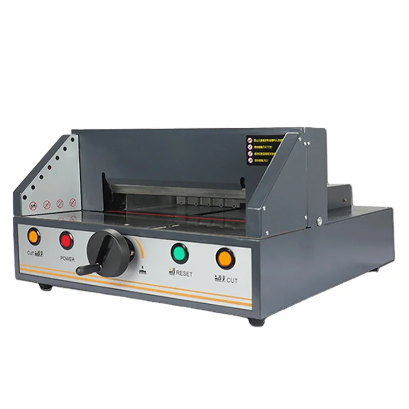 

A3/A4 Steel Electric Guillotine Paper Cutter with Precision +/-0.5mm 200W Power for Home & Office Use