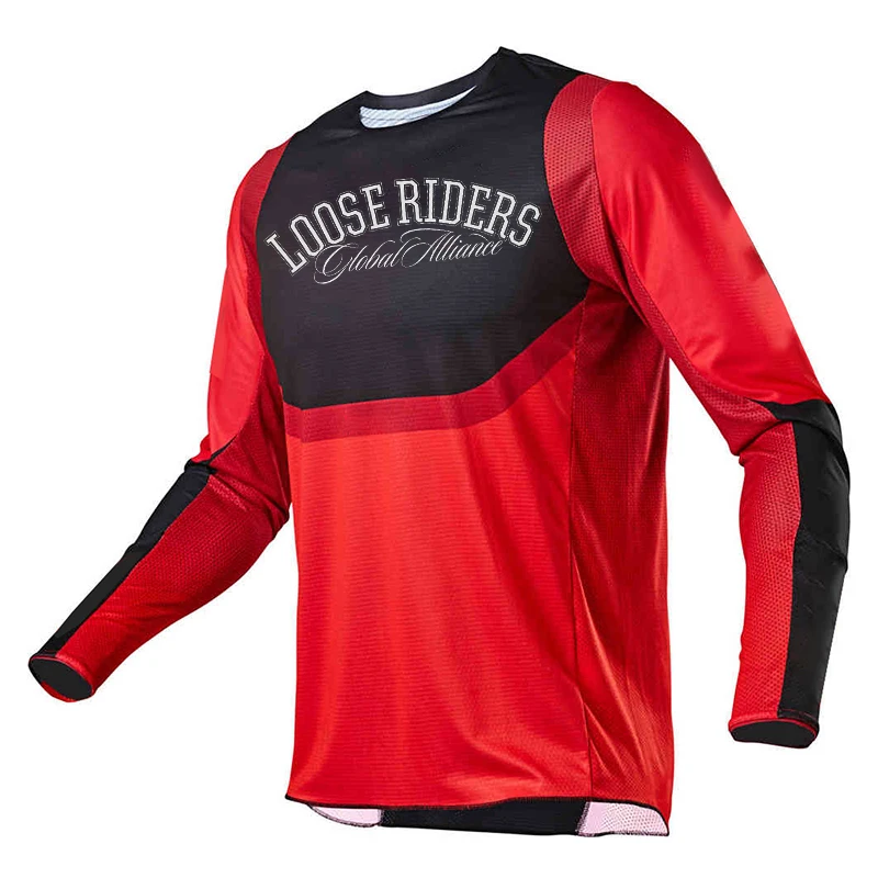 

2025 Loose Rider Jersey DH Motocross Downhill Sweater BMX Bicycle Shirt BMX Endurance Racing Long Sleeve Jacket