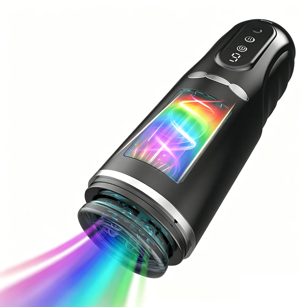 Automatic Masturbator for Men Sucking Vibrating Real Pussy Blowjob Machine Male Sex Toy Men Masturbation Cup Adult Goods for Men