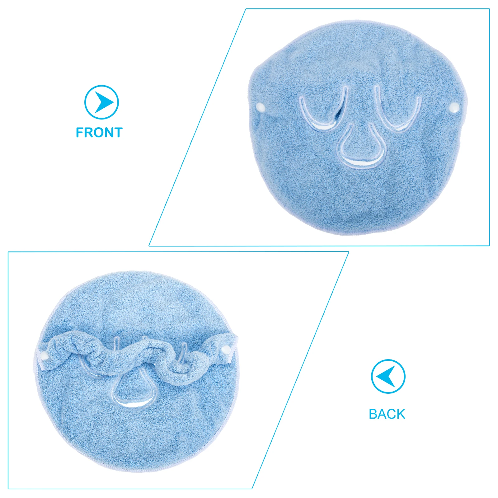 

Comfortable Coral Fleece Towel Mask for Face Beauty Care Spa Use and Treatment