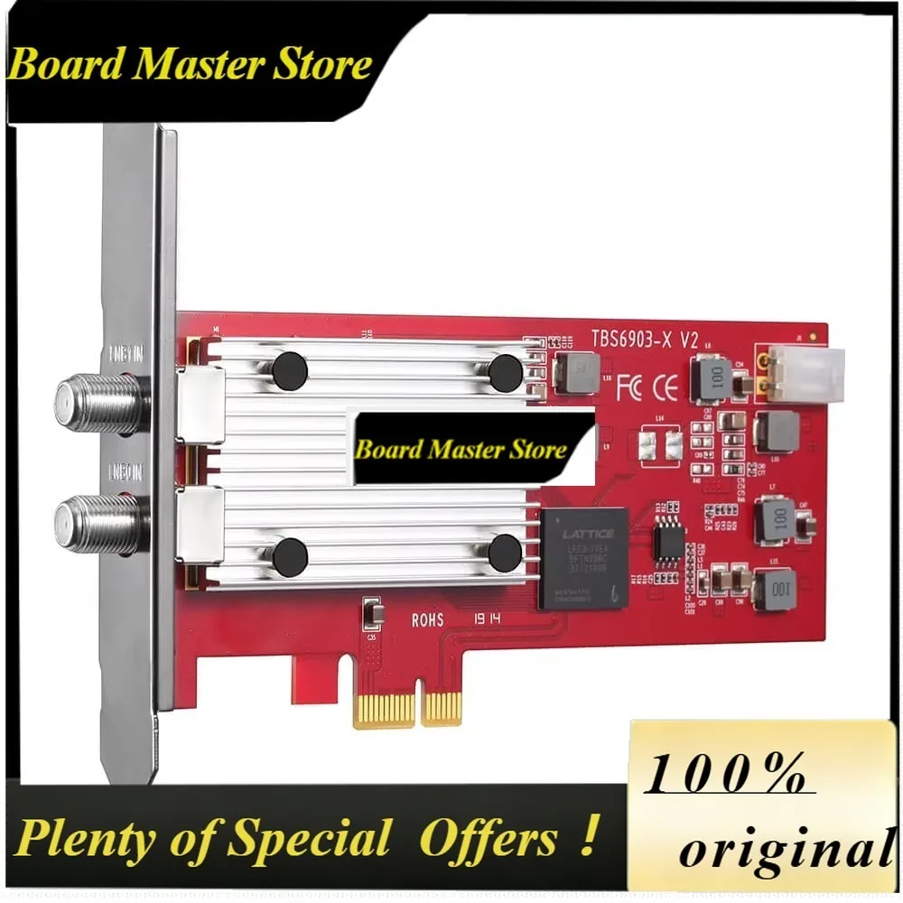 BoMaSProfessional Tbs6903-x Dvb-s2x Tuner Pcie Card Supports Ccm, Acm, Vcm, Multi Input Stream, Generic Stream Mode