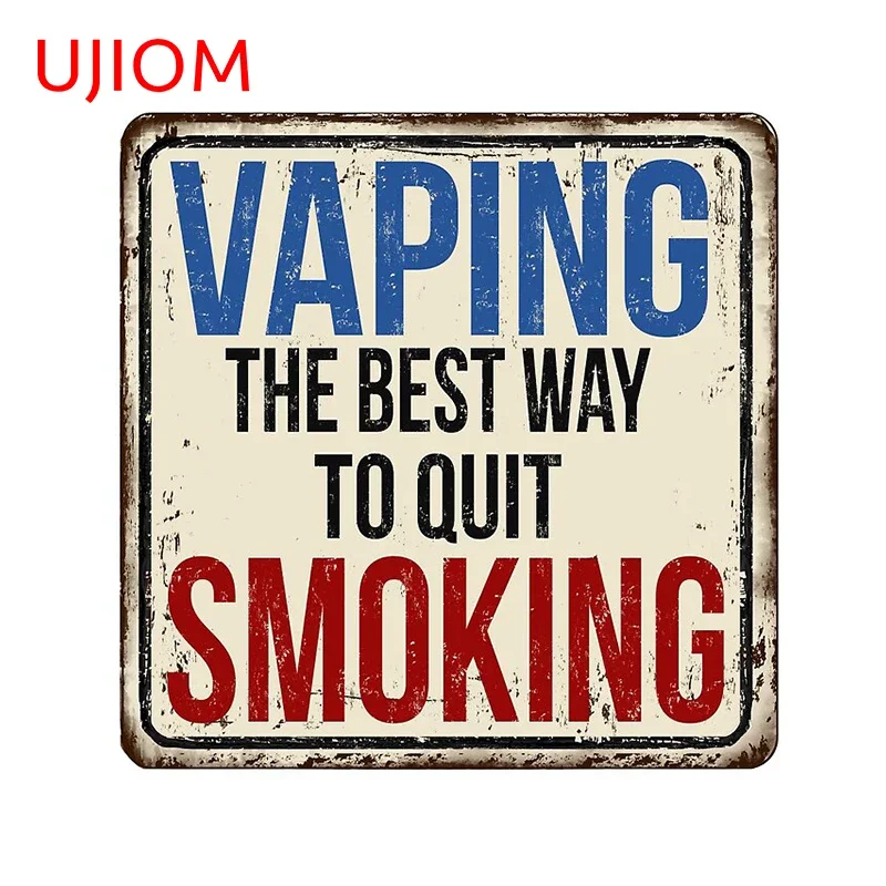 UJIOM Warning Sticker Vape Wallsticker Home Decoration Wallpaper Kids Bedroom Wall Decor PVC Wallposter Vinyl Wall Art Decal