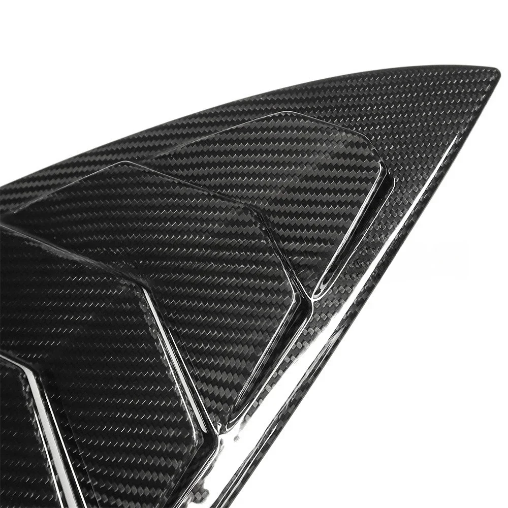 For Tesla Model 3 Highland 2024 Car Rear Triangular Shutters Real Carbon Fiber Cover Auto Exterior Accessoris Tuning Decoration