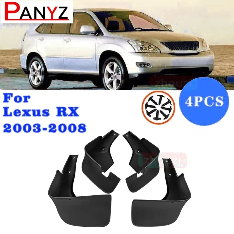 Car Mudguard for Lexus Harrier RX300 RX330 RX350 RX400h XU30 2003 2004 2005 2006 2007 2008 Fender Mud Guard Flap Splash Mudguard