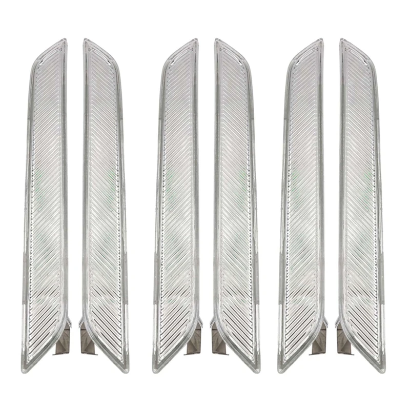 6Pcs Euro Clear Lens Front Bumper Side Marker Reflector Lamps For BMW E71 X6 E70 X5M 2008-2014 Replace Sidemarker Lamps