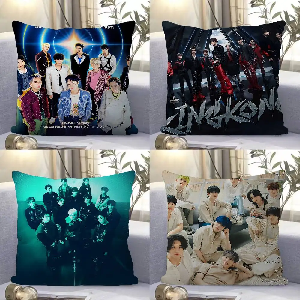 Kpop GROUP T-TREASURE Cushion Cover Decorative Pillow Sofa Home Decor case pillow cases