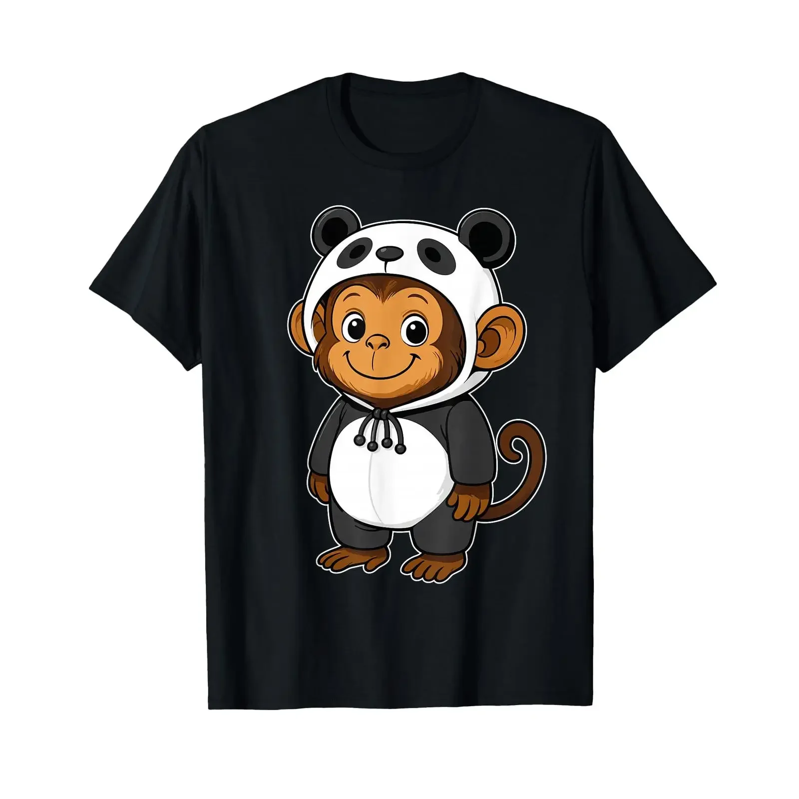 Costume de singe kawaii en panda pour filles et enfants T Shirt vintage Washed Comfortable Slightly designer clothes homme Soft