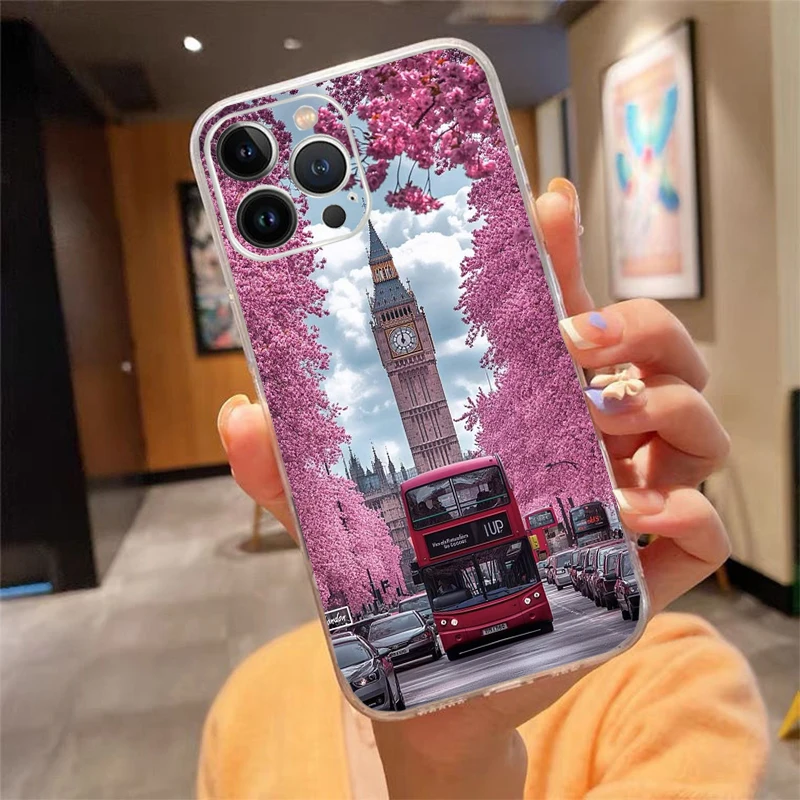 London aesthetics Phone Case Carcasa Funda For iPhone 17 Pro Max 17 Air 16 15 14 13 Pro Max 15 16 Pro 15Plus Case - view 4
