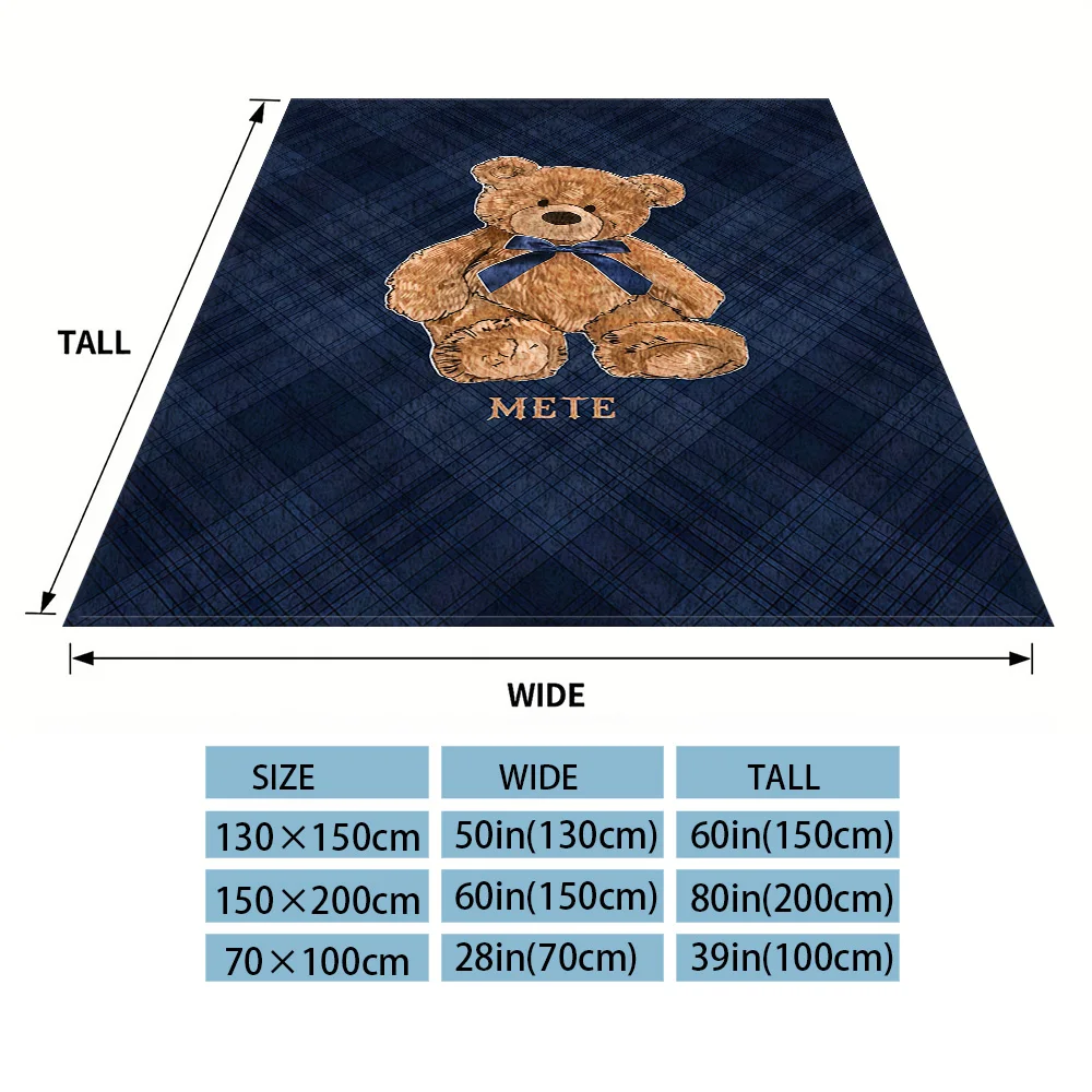 Plaid Teddy Nap Blanket,Flannel Blanket,Suitable For Sofas,Beds,Cars,Rooms,Offices,Camping,Exquisite Gift Blankets