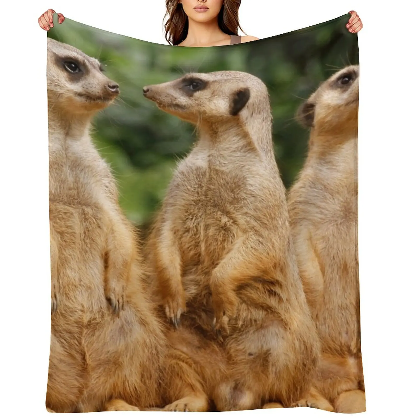 

Meerkat 07 Throw Blanket Beautifuls Decorative Beds Decorative Throw for babies Blankets