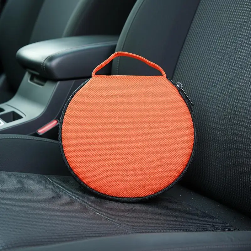 Portable CD DVD Storage Case 20 Capacity Dual Use Oxford Cloth Round Holder With Zipper For Home Car