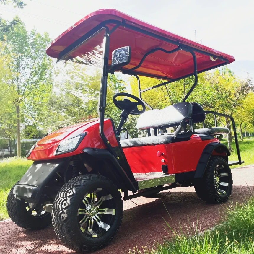 

Off-Road Golf Cart Adult Car With Front Bumper And Front Basket Off Road Tire Folding Windshield New Energy Electric Golf Cart