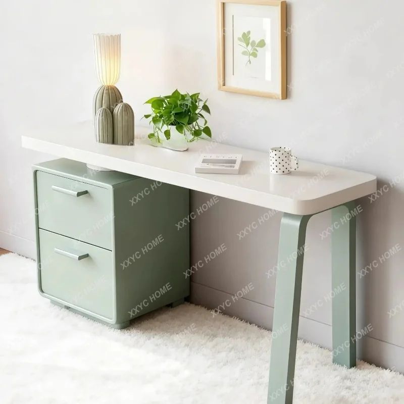 XXCream Style Lacquered Desk, Home Desk, Writing Desk, Modern Minimalist Computer Desk
