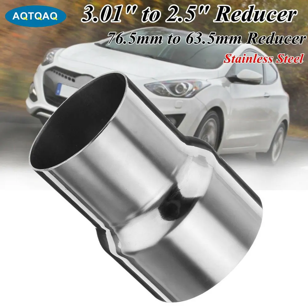 

AQTQAQ 1 PCS 63mm / 2.5 Inch Inlet Exhaust Tip Burnt Exhaust Tailpipe 102.5mm Long Straight 304 SS Weld on