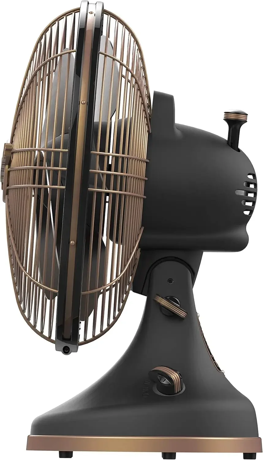 مروحة كلاسيكية متأرجحة من Silver Swan Alchemy، تشطيبات متوسطة فاخرة بحجم مناسب ومجهزة بشكل متأرجح