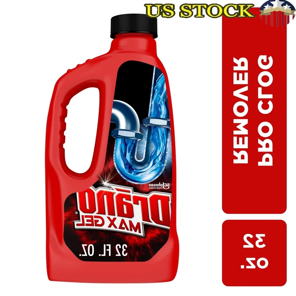 

Макс-гель для удаления слива, густая формула 32 унции, очищает мыло для волос, мыло для волос, быстрая защита труб, технология септик, безопасное использование в помещении