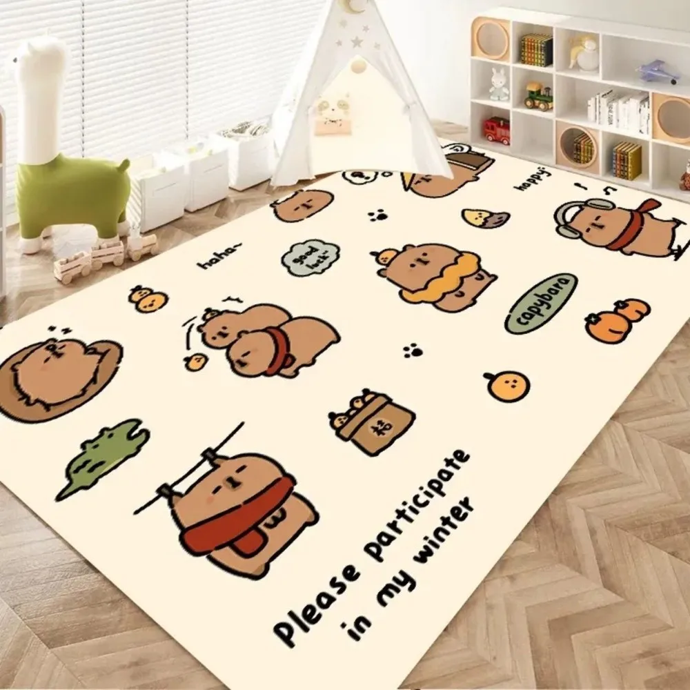 Dywaniki w stylu kreskówkowym VIKAMA do sypialni i salonu, antypoślizgowe, nadające się do prania maty, urocze dywaniki pod drzwi dla dzieci, dywaniki do dekoracji domu.