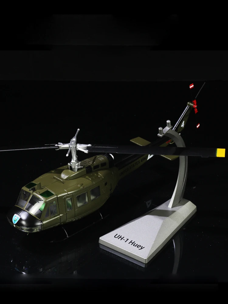 1/48 United States Army Bell UH-1H Huey General Purpose Helicopter Iroquois Aircraft Model Adult Fans Collectible Gift Souvenir