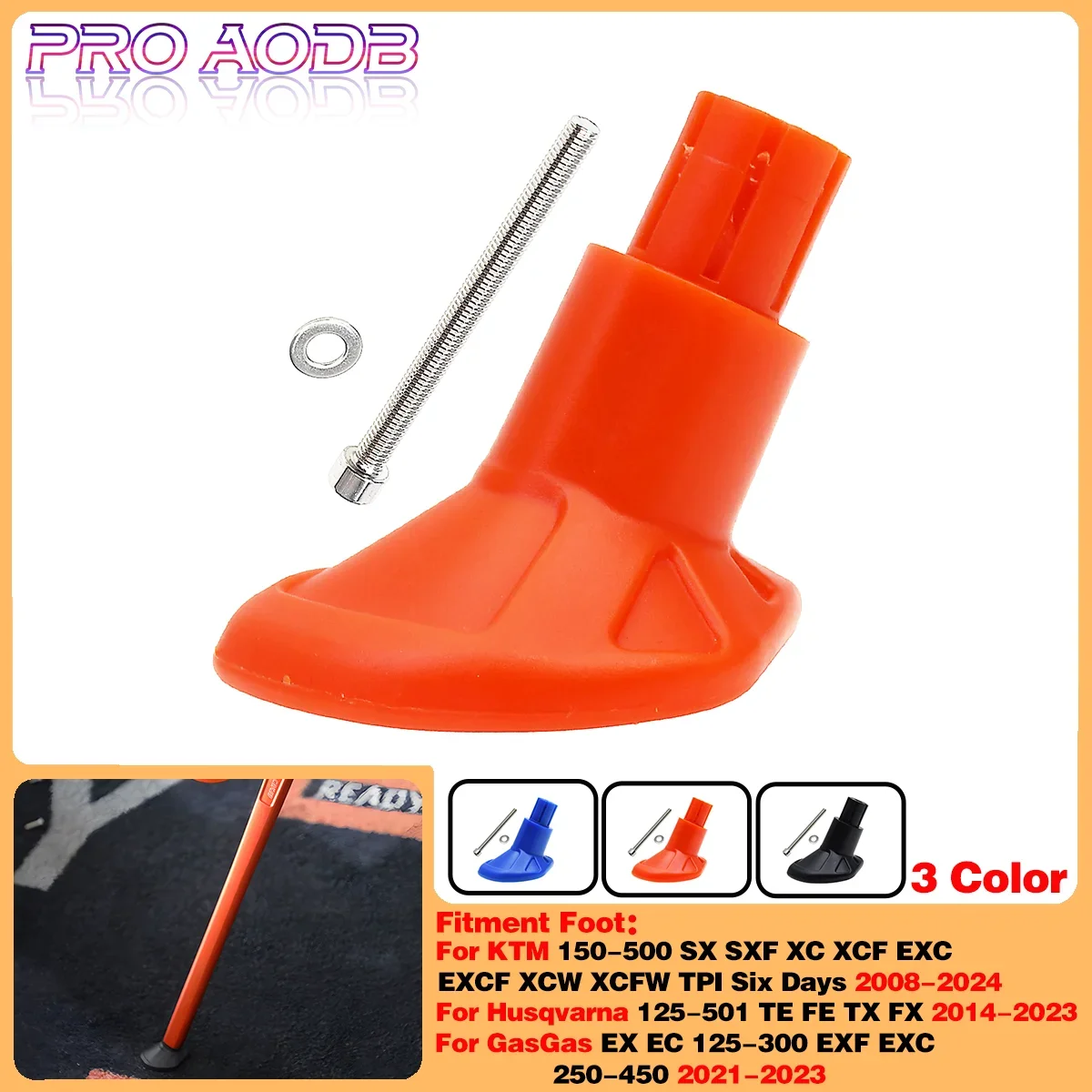 

For SX SXF XC XCF EXC EXCF XCW XCFW TE FE TX FX EX EC EXF EXCF 125-500 Motorcycle Kick Side Stand Base Pad Foot Kickstand Plate