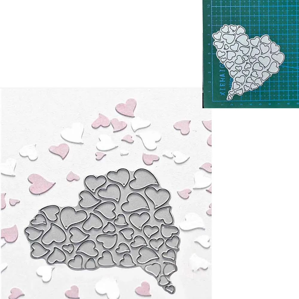 Heart flower butterfly metal cutting dies mold Scrapbooking paper craft knife mould blade punch template Embossing stencils