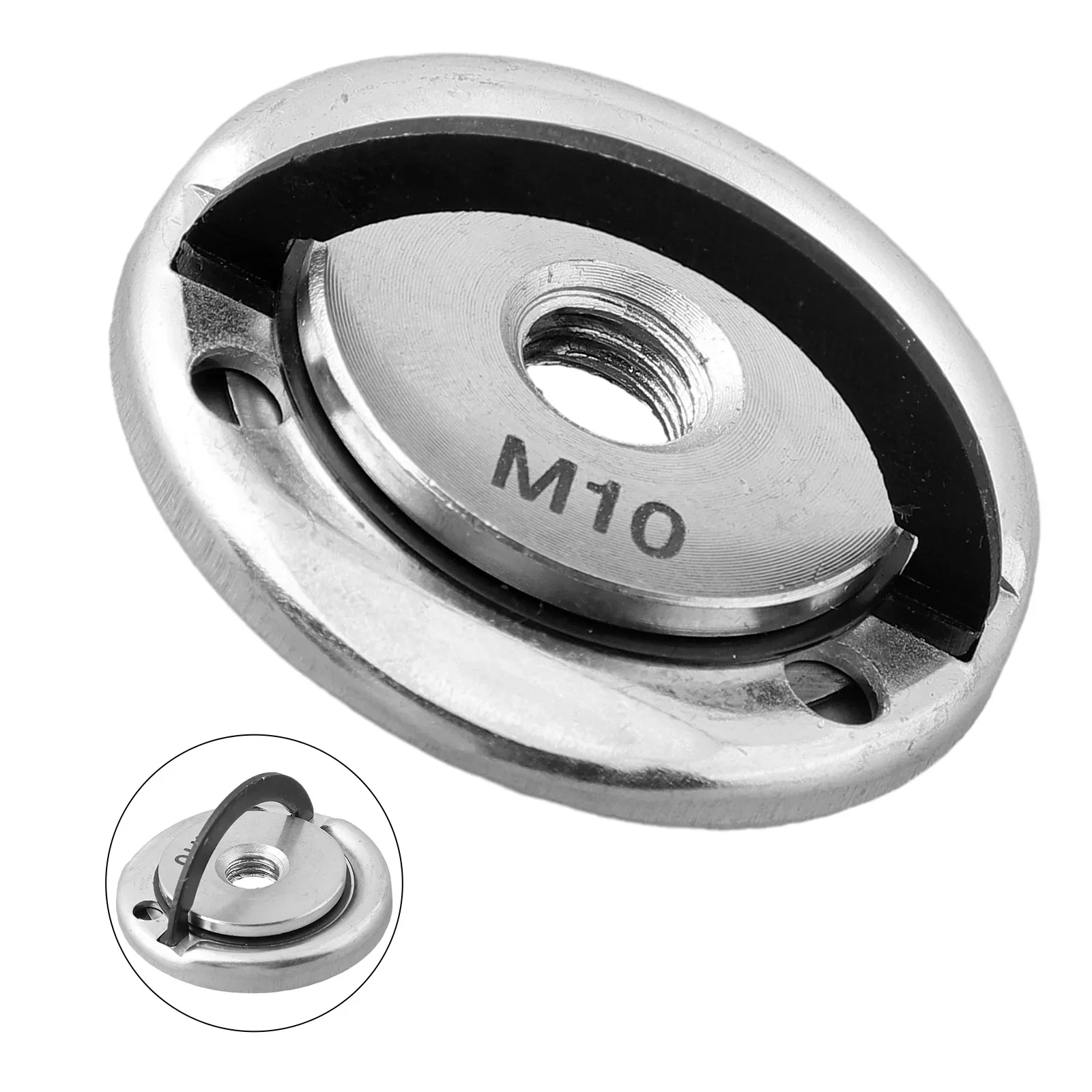 Imagem -06 - Porca de Flange de Liberação Rápida M10 Moedor de Ângulo de Rosca Auto-travamento Placa de Pressão Moedor de Ângulo Liberação Porca de Travamento Ferramentas Elétricas