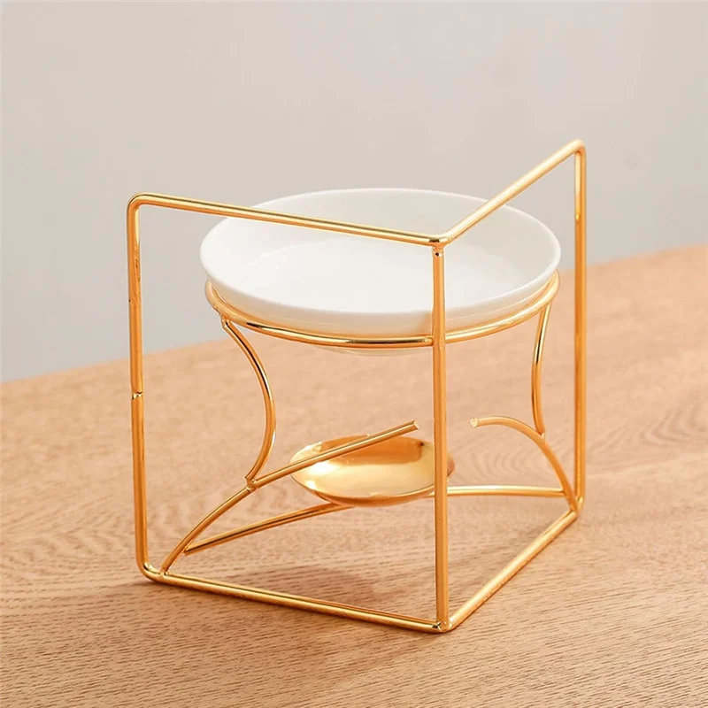 

A84X-пальник для эфирного масла, золотой диффузор в форме книги, ароматерапия, подогреватель для расплава для гостиной, спальни, офиса