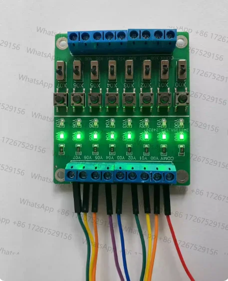 8 Ways PLC Debugging Board/simulation/testing/PLC Input/output Board/switch Signal/microcontroller Learning Module