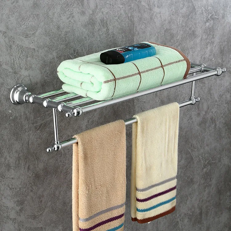 French chrome-plated 304 stainless steel towel rack bathroom pendant American texture bathroom shelf factory direct sales XR2530