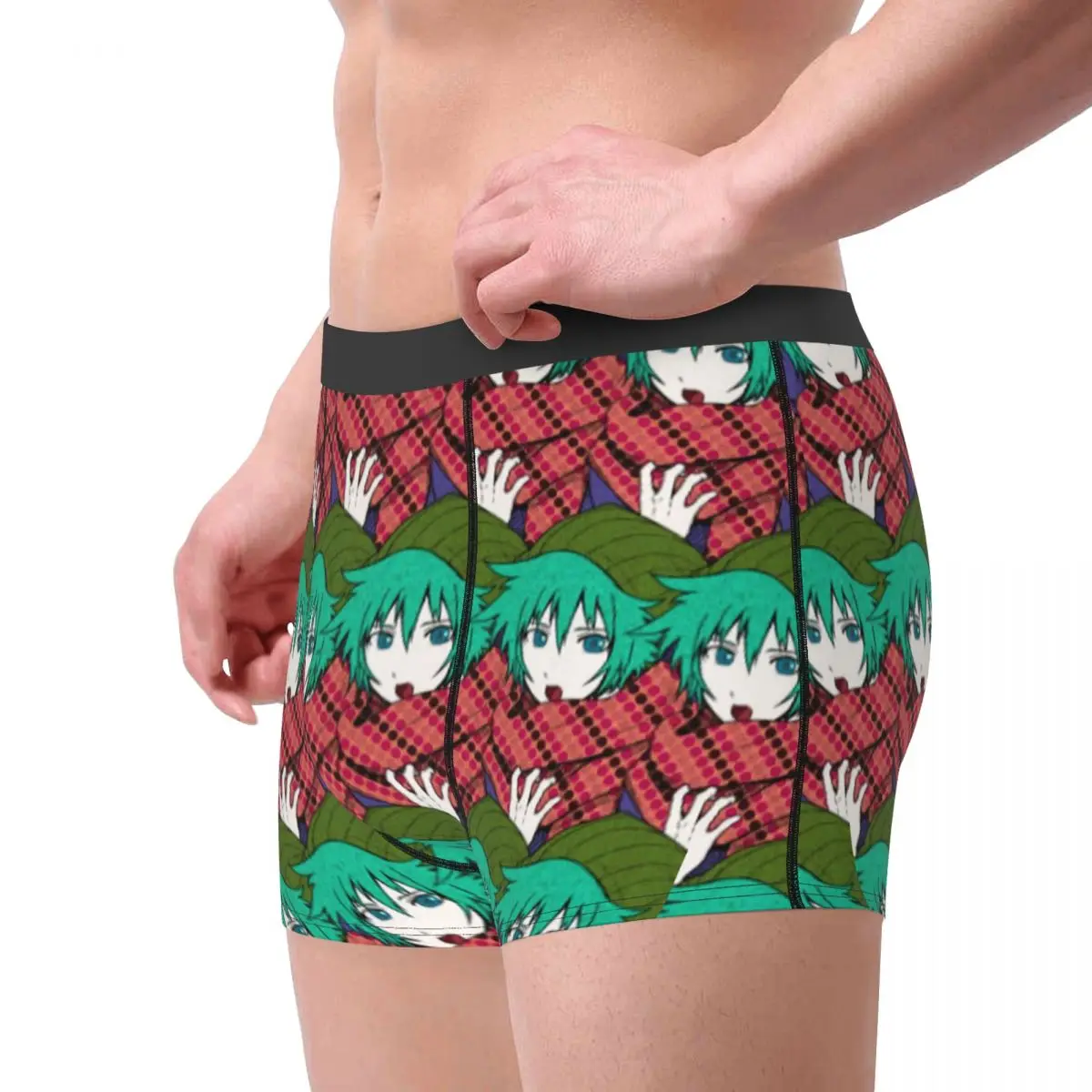 Men Shin Tsukimi Your Turn To Die Boxer Shorts Panties Breathable Underwear YTTD Anime Game Male Fashion Plus Size Underpants