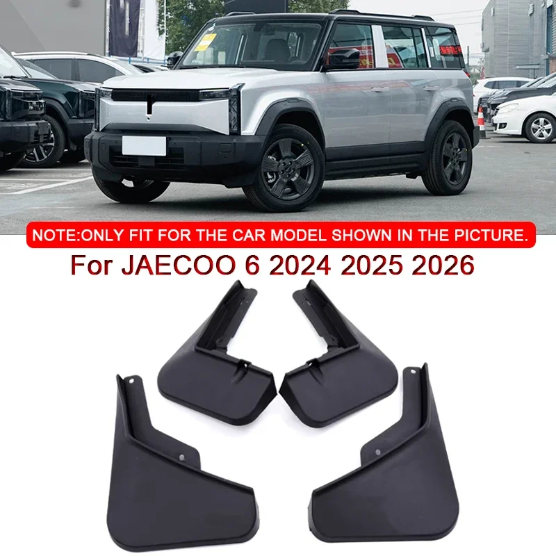 

Подходит для JAECOO 6 2024 2025 2026, Стайлинг автомобиля, ABS, автомобильные брызговики, брызговики, переднее и заднее крыло, автоаксессуары