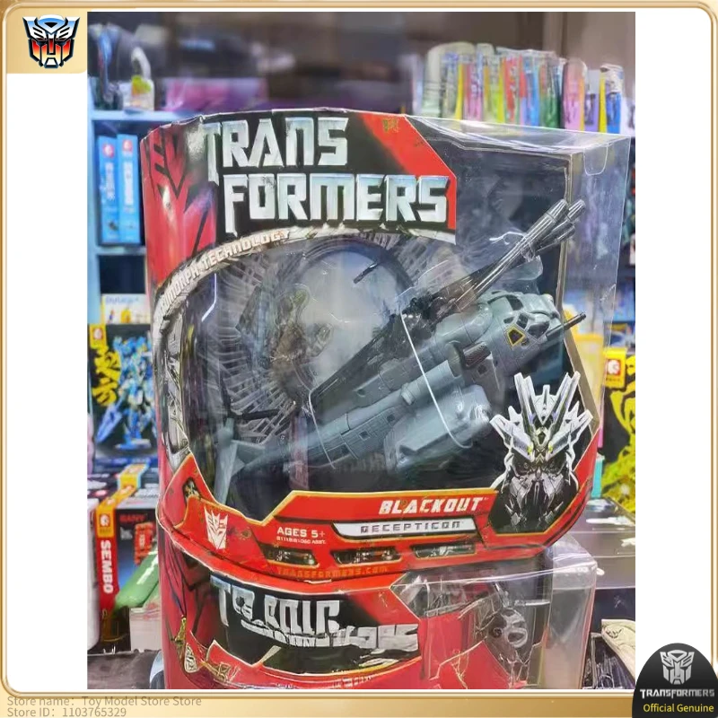 Oryginalne pudełko Transformers G1 V-Class Blackout figurki akcji studio Figure Collect ozdoby robot klasyczne zabawki prezent świąteczny