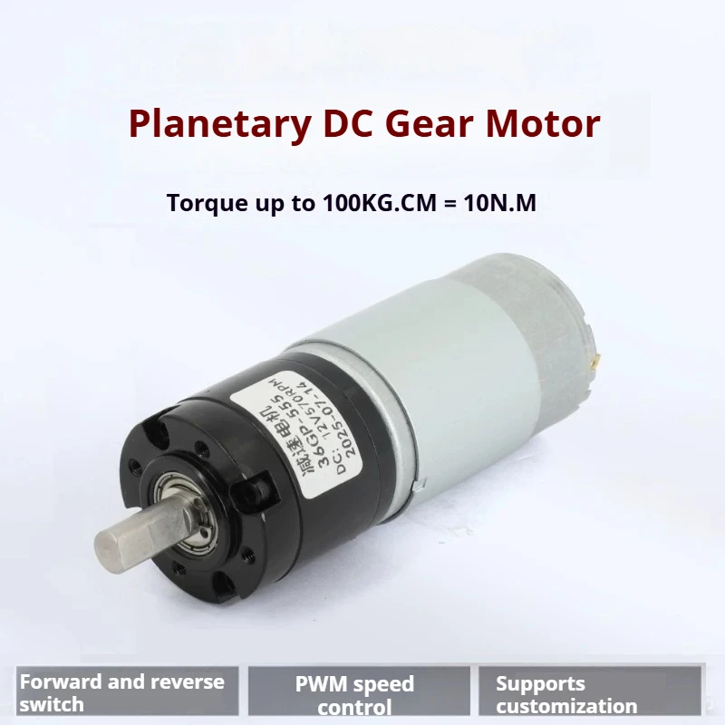 3PCS Set 12V 24V DC Gear Motor Kit with Bracket Speed Controller Micro Low Speed High Torque Reduction Motor 1540 570 300 RPM