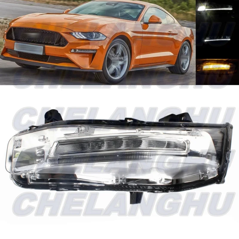 

For Ford Mustang European Version 2018 2019 2020 2021 2022 Left Side Front LED DRL Daytime Running Lights Fog Lamp Light