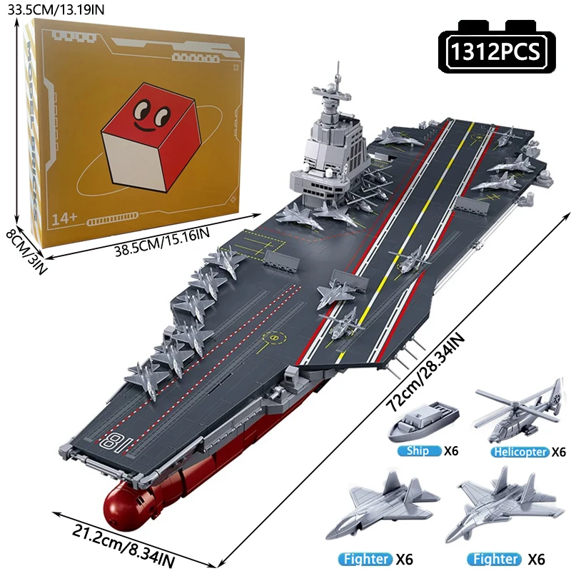 Militaire serie Fujian draagboot bouwstenen marine oorlogsschip model stenen WO2 soldaten speelgoed voor jongens verjaardagscadeau MOC