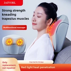 Neck Massage Pillow Airbag Traction Stretching Cervical Massager Waist Back Shoulder Shiatsu Kneaded Multifunctional Hot Compres