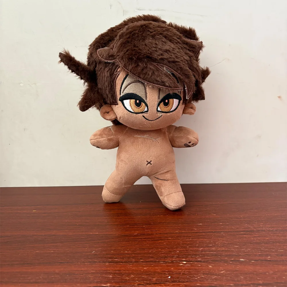 

20-сантиметровая милая гибкая плюшевая игрушка Аластор из Hazbin Hotel с анимированным скелетом, меняющая позы, плюшевая кукла-персонаж животного