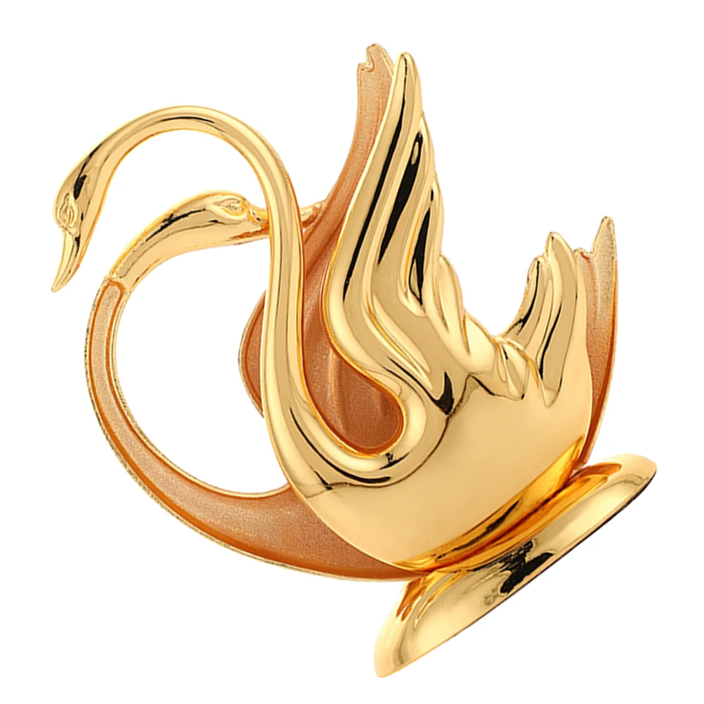 

Metal Swan Napkin Holder Tissue Clip Paper Towel Stand for Dining Room Kitchen Hotel Decor Large Capacity Smooth Edge