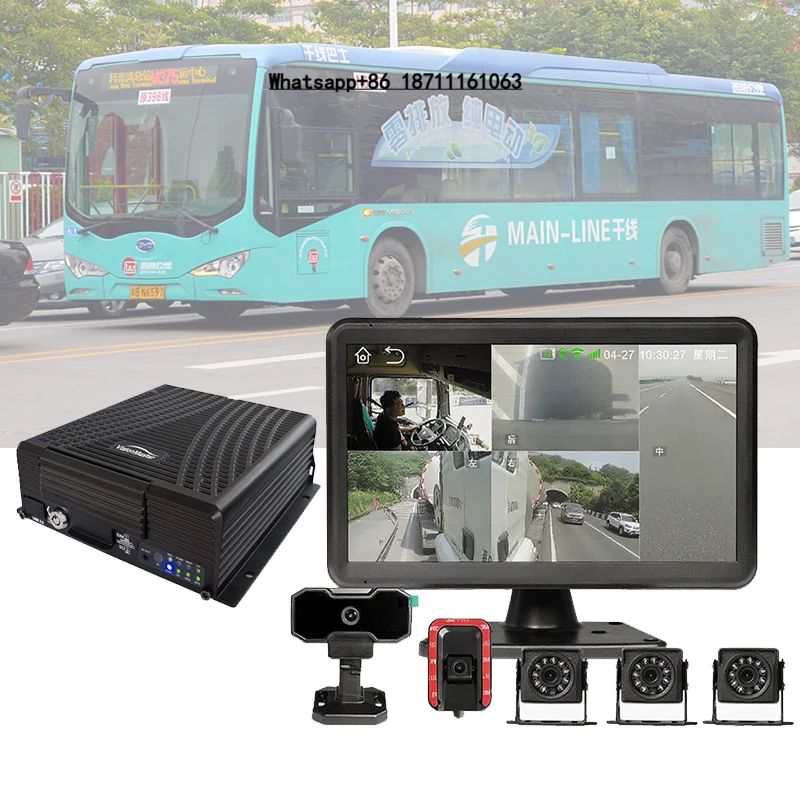 

8ch MDVR AI Mobile DVR for Fleet Management with 4G/5G WiFi ADAS & Driver Monitoring for Truck MDVR System