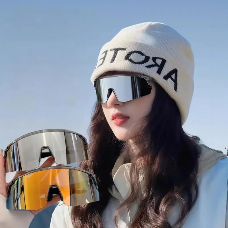 

Sun Protection Outdoor Cycling Goggles UV Resistant Eyeglasses Skiing Snow Goggles Mountaineering Windproof Eye Protector