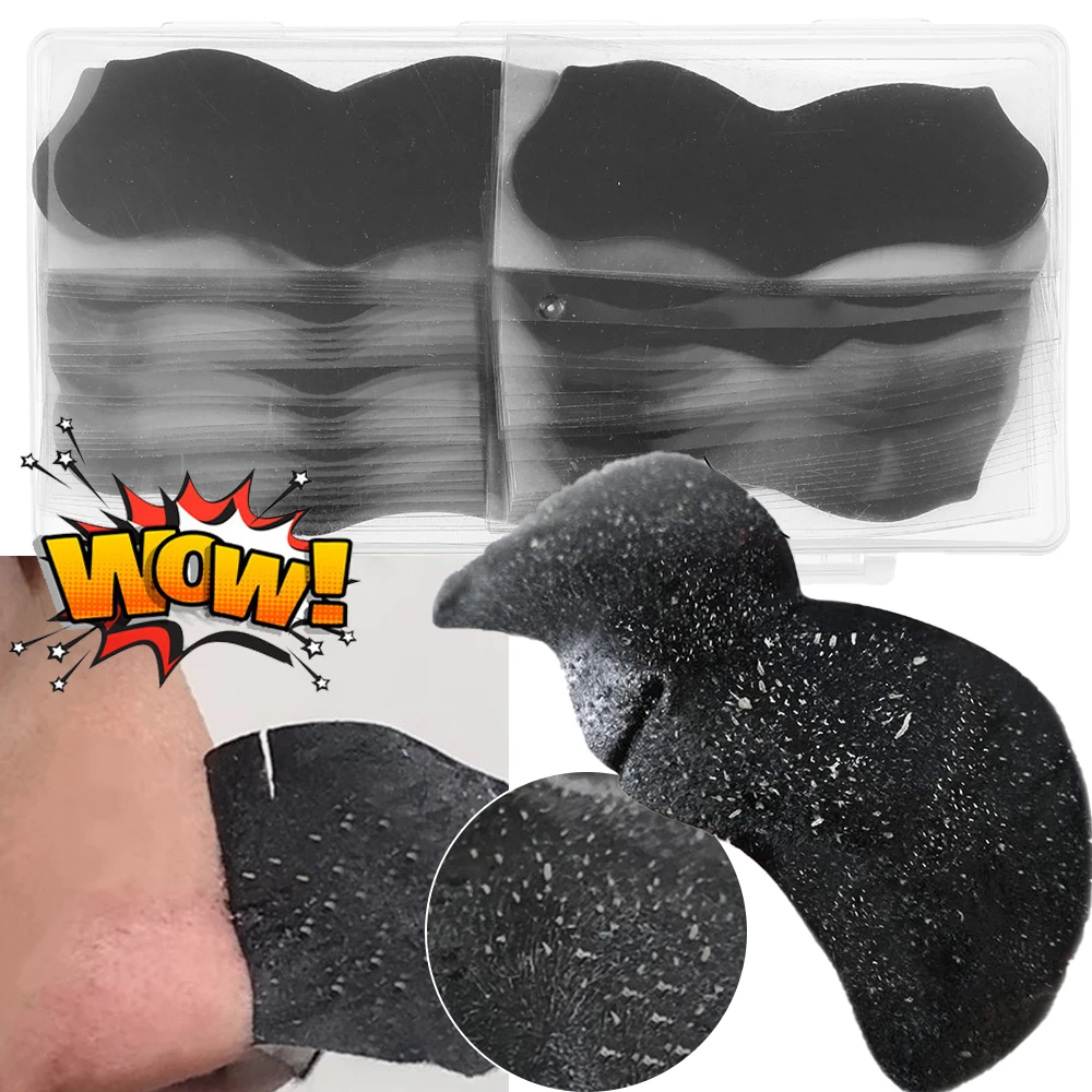 100-10pcs 대나무 숯 찢어지는 비강 마스크 페이스트는 블랙헤드와 코메돈을 신속하게 제거하고 상쾌한 코를 복원할 수 있습니다.