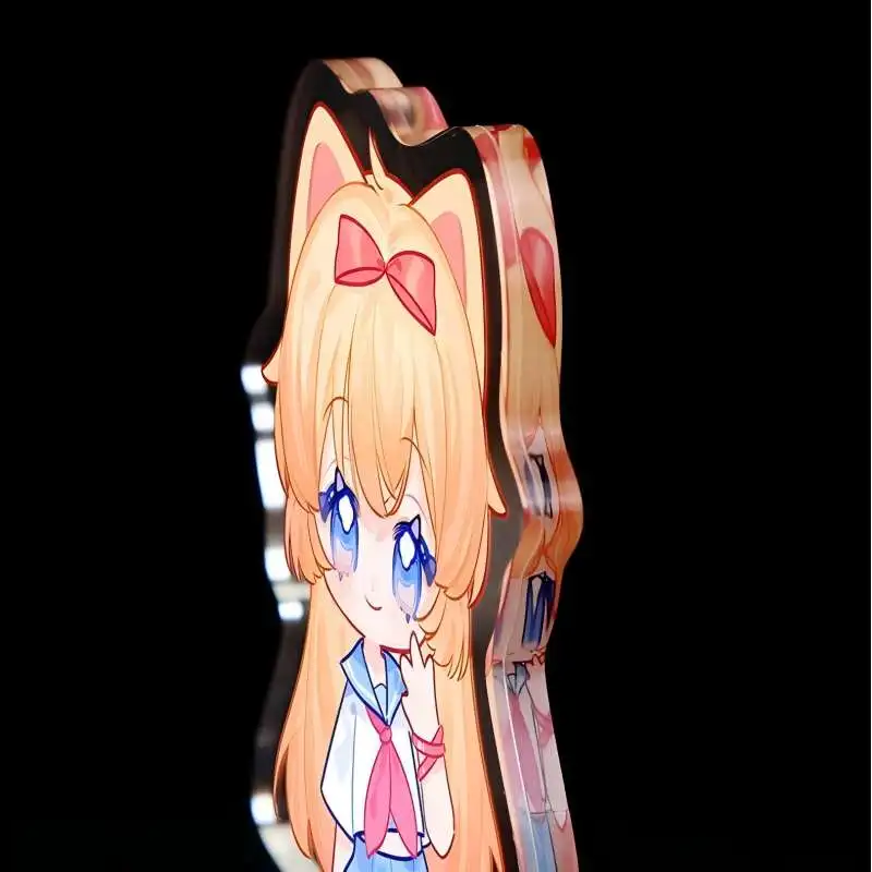 Custom Clear Acrylic Stand Personalized Anime Cartoon Character Standing Transparent Double Sided Printing Photo Standees view 2