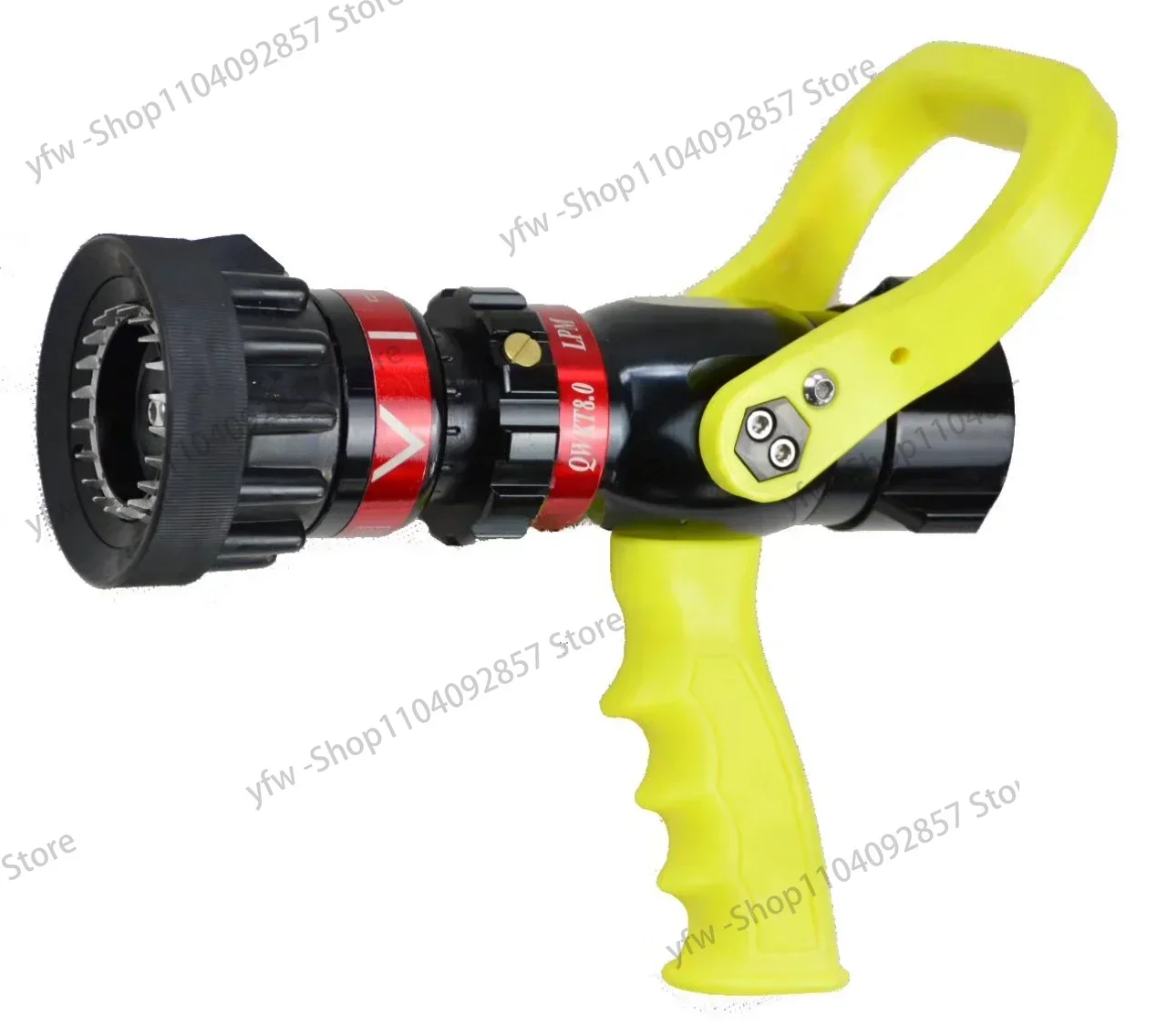 High quality Red black Colour Selectable Flow Grip Jet Spray Fire Hose Nozzle Storz 1.5' 2' 2.5' with  or NH couplings