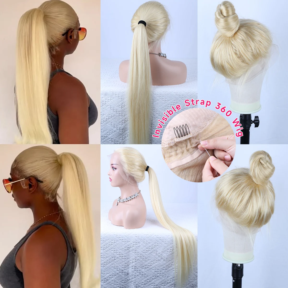 Perucas com frente de renda HD - 613 Blonde Body Wave Lace Front Wig avaliação e preço