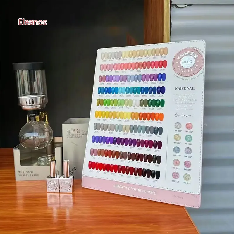 Eleanos-Juego de esmalte de Gel de 100 colores, Gel de remojo libre de TPO con tabla de colores, 15ml, Kit de barnices DIY para manicura de alta calidad, Gel artístico