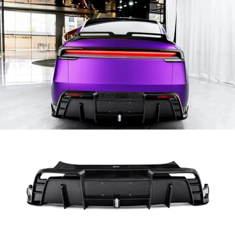 Dry Carbon Fiber Rear Diffuser Bumper Spoiler For New Tesla Model Y Juniper 2025 2026 Body Kit