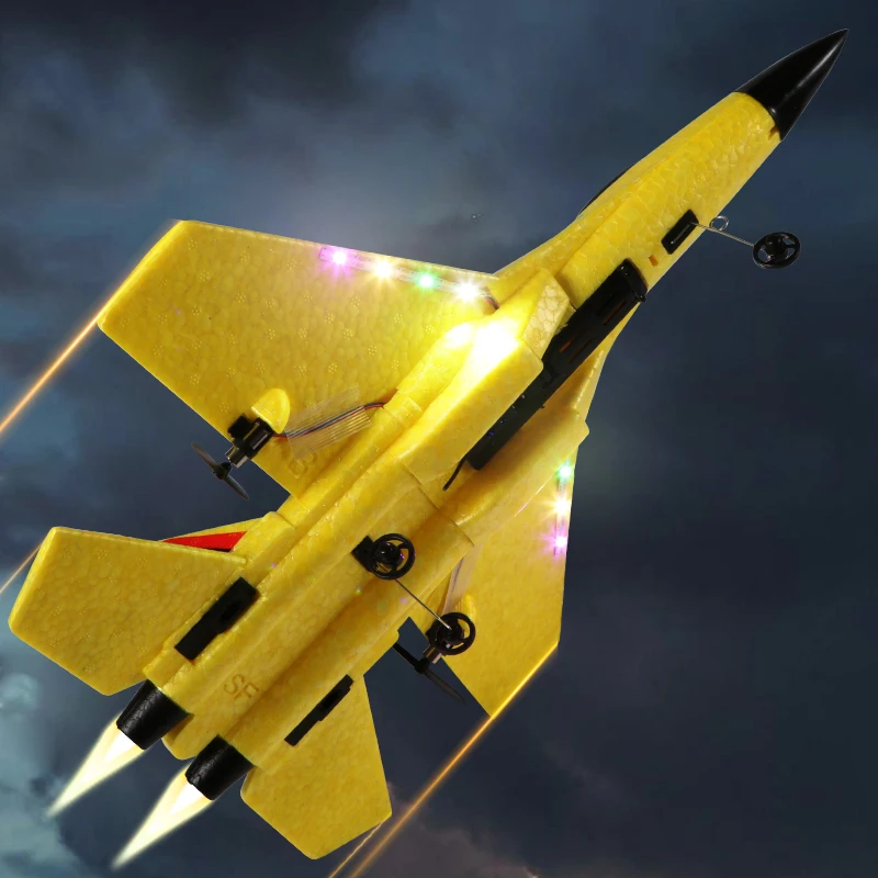 JIKEFUN Foam RC Jet samolot SU30 samolot 2.4G sterowanie radiowe szybowiec pilot myśliwiec szybowiec samolot zabawki dla chłopców dla dzieci