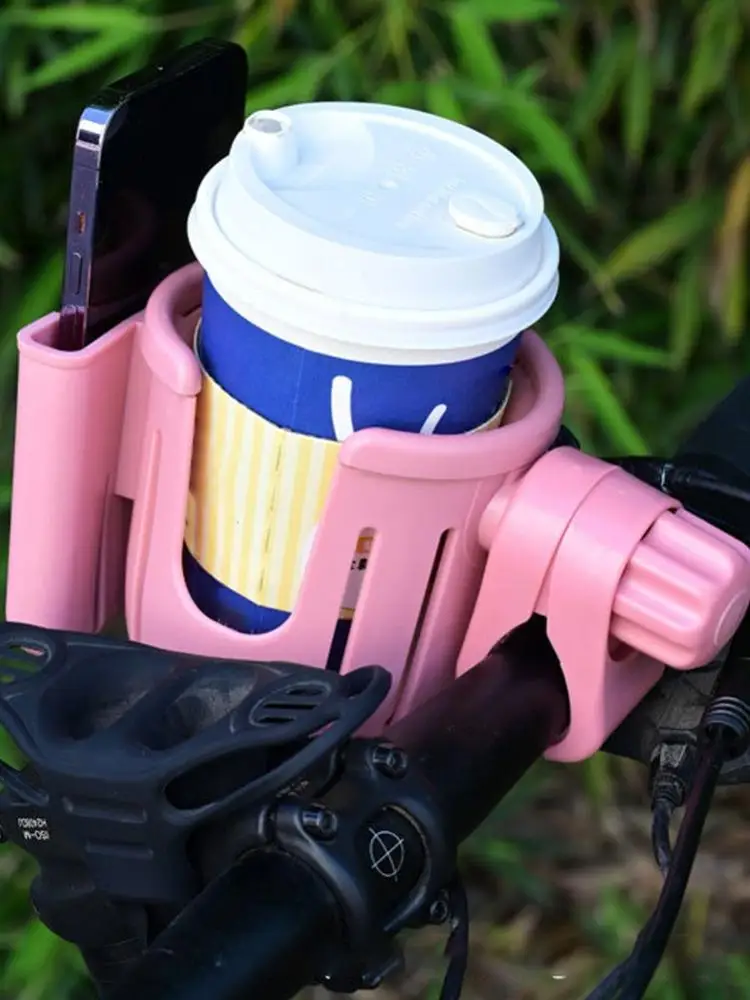 AliExpress NONE 2 In 1 Stroller Cup Holder For Bicycle Motorcycle Scooter 360° Rotation Adjustable Phone Mount Coffee Holder