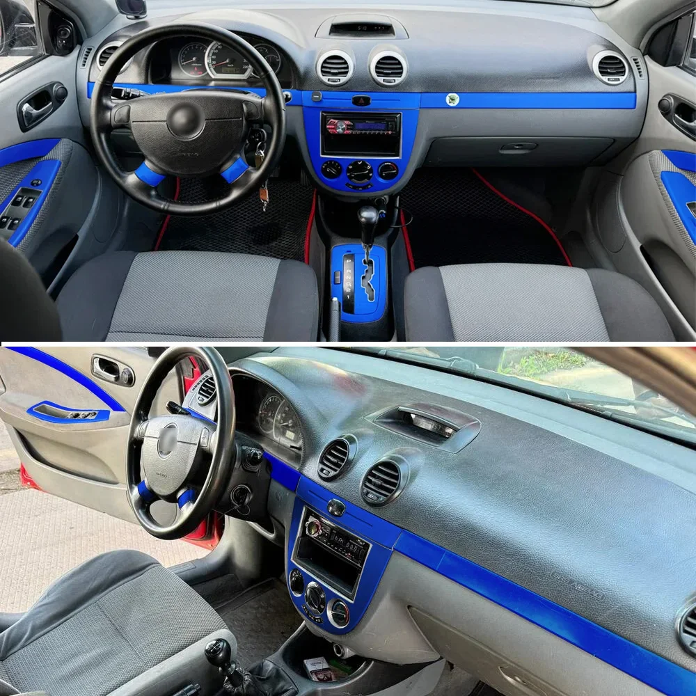 

For Chevrolet Lacetti/Suzuki Forenza Interior Central Control Panel Handle Carbon Fiber Stickers Decals Car styling Accessorie